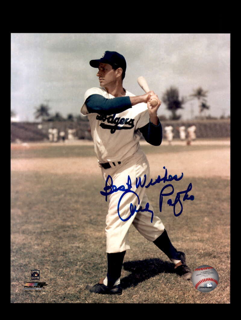 Andy Pafko Hand Signed 8x10 Photo Autograph Brooklyn Dodgers