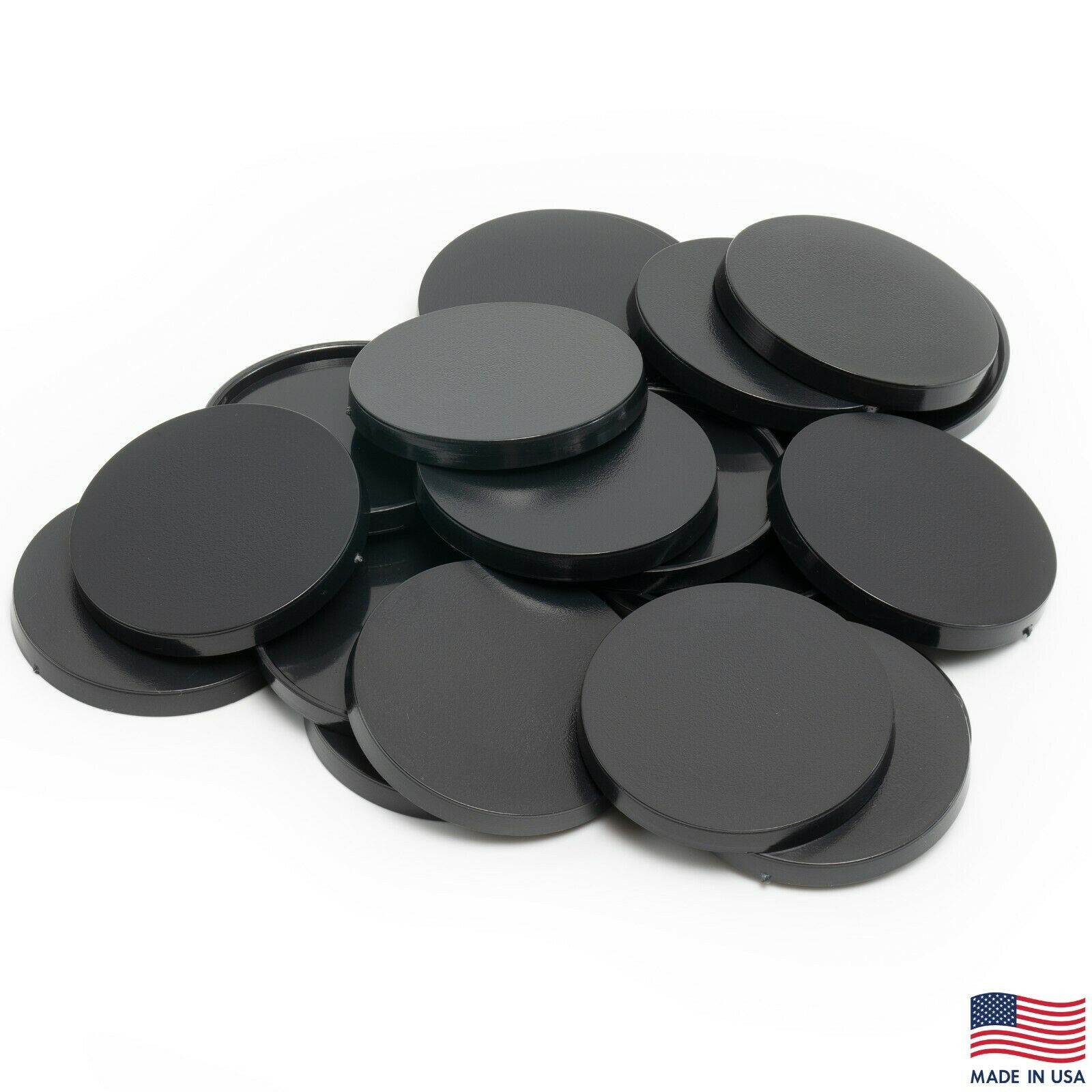 Pack Of 20, 40 Mm Plastic Round Bases Miniature Wargames Table Top Gaming