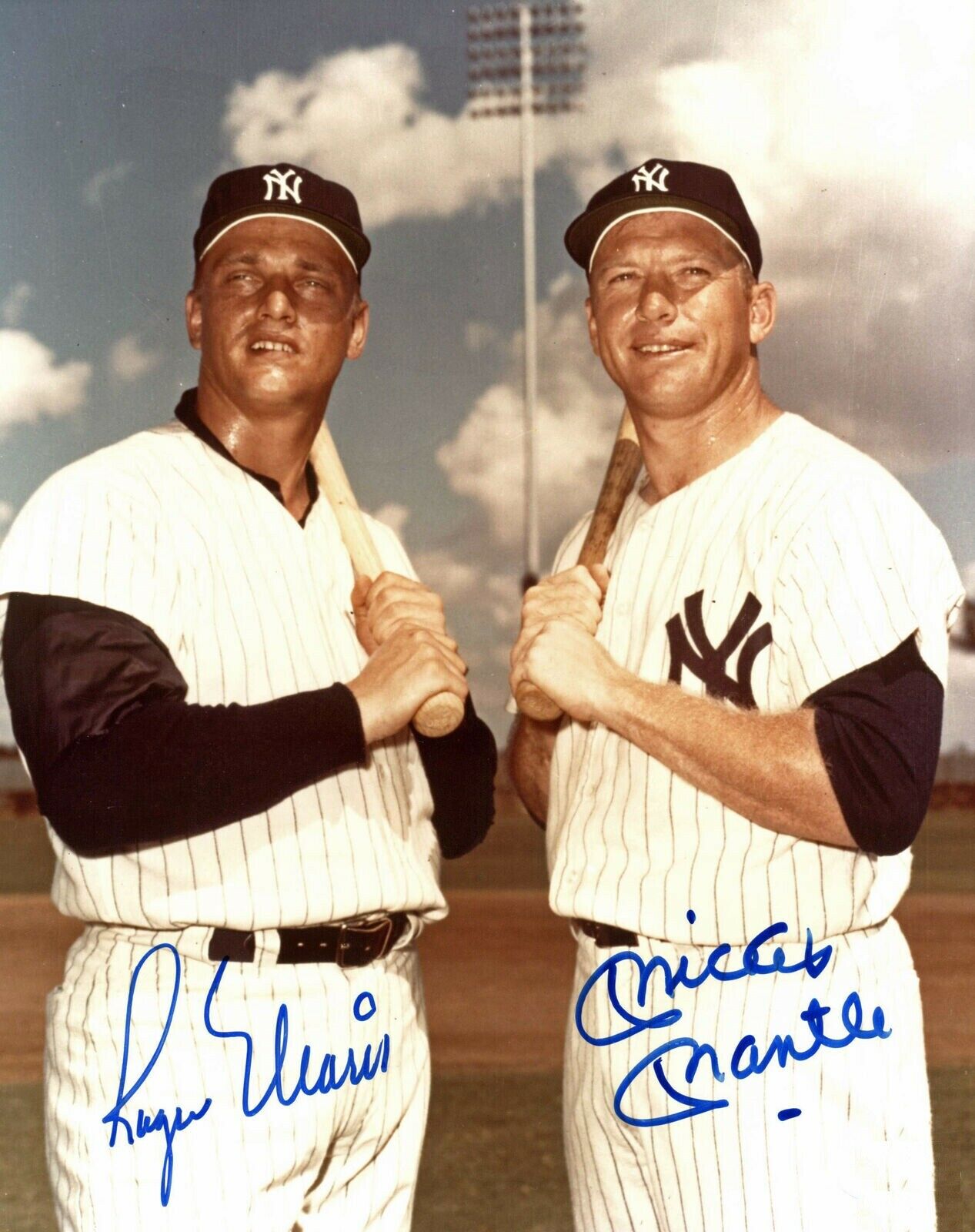 Mickey Mantle / Roger Maris Autographed Signed 8x10 Photo ( Hof Yankees )reprint