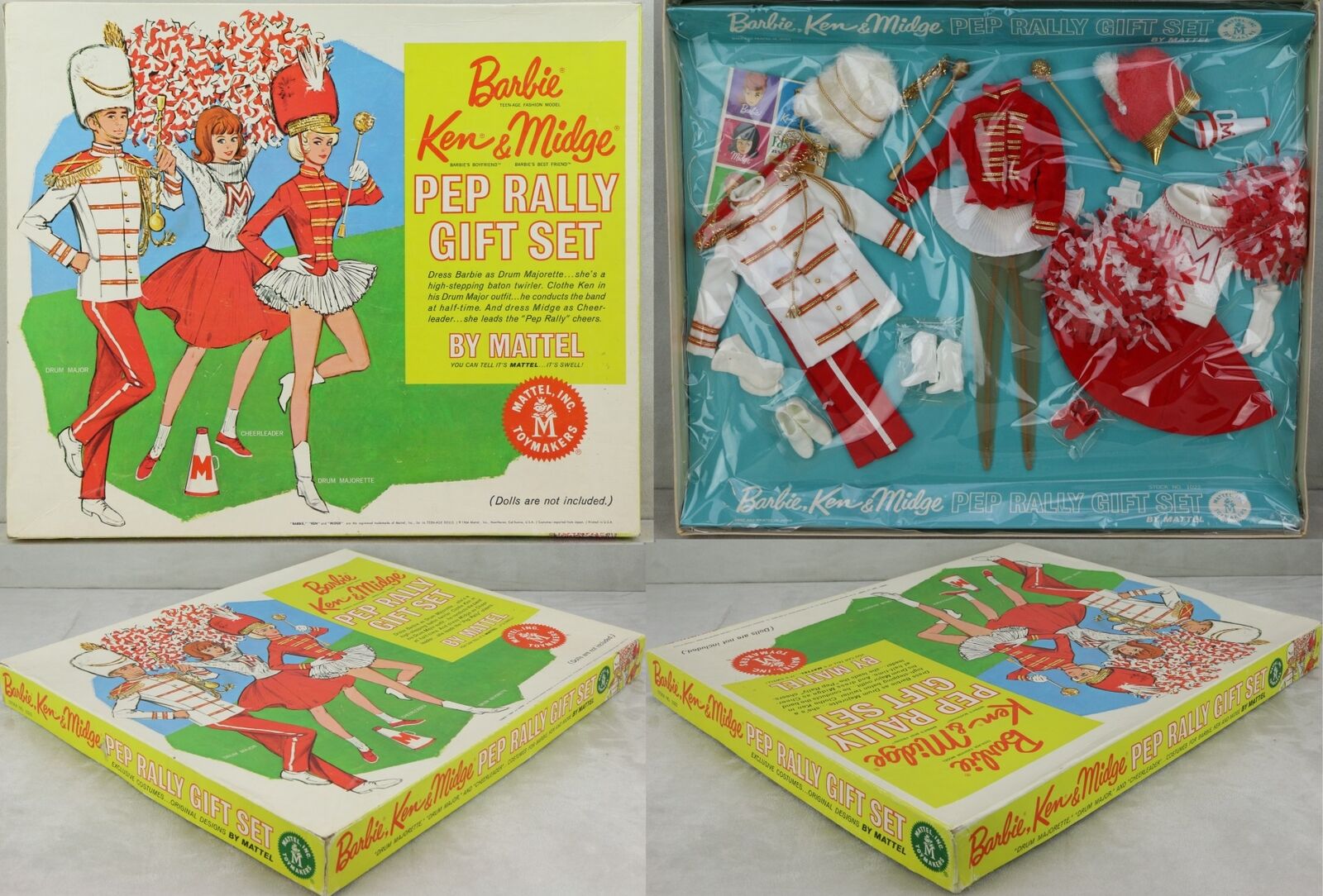 Barbie #1022 1963 Pep Rally Gift Set Mib Nrfb Moc Nice!!